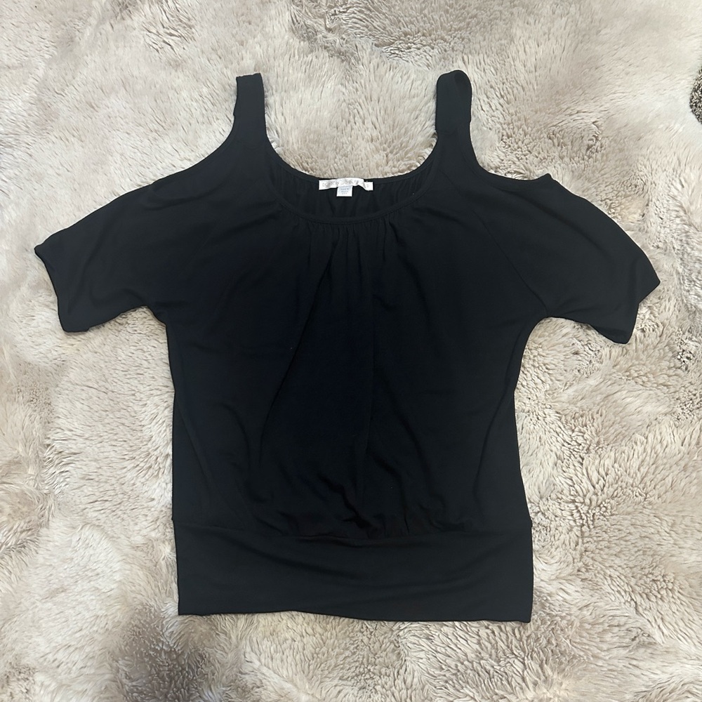 Boston Proper medium cold shoulder, top with banded bottom